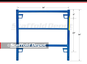 Scaffold Depot Series Box Frame measuring thirty-six inches by thirty-six inches
