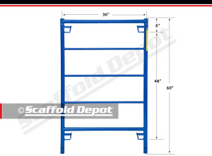 SD series box frame 60 inches high by 36 inches wide