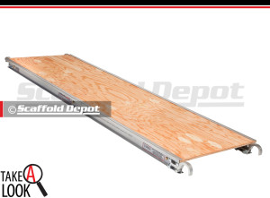 Scaffold Depot's 7 foot long by 24 inch wide aluminum plywood deck