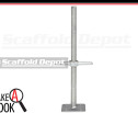 24 inch screwjack with a 5.5 inch by 5.5 inch baseplate