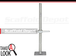 24 inch screwjack with a 5.5 inch by 5.5 inch baseplate