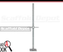 36 inch screwjack with a 5.5 inch by 5.5 inch base plate