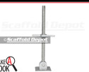 24 inch swivel screwjack with a 5.5 inch by 5.5 inch baseplate