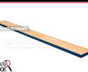 An 8 foot long laminate plank