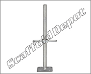 A 24 inch screwjack with a fixed base plate
