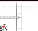 Scaffold Depot's 10 foot steel ladder