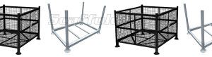 Scaffold Depot's Steel Cage and Storage Rack with Posts.