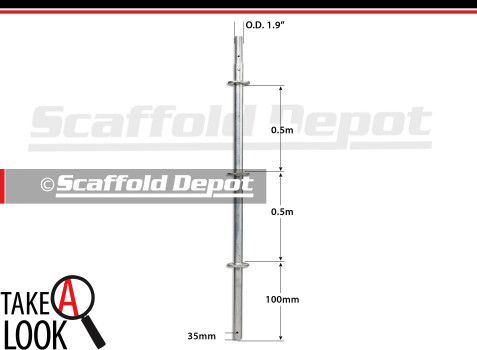 A scaffold depot standard.